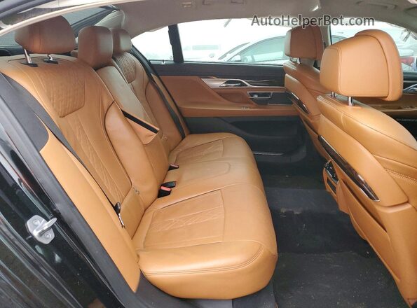 WBA7F2C54JG424075 2018 BMW 7 SERIES Black Vista de los asientos traseros