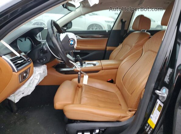 WBA7F2C54JG424075 2018 BMW 7 SERIES Black Vista interior delantera