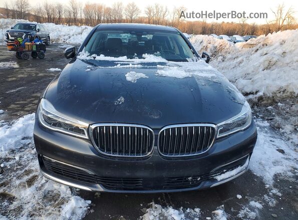 WBA7F2C56JG424465 2018 BMW 7 SERIES Gray წინა ხედი