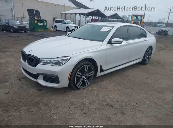 WBA7F2C56KB239928 2019 BMW 7 SERIES White Առջևի ձախ երեք քառորդ տեսարան