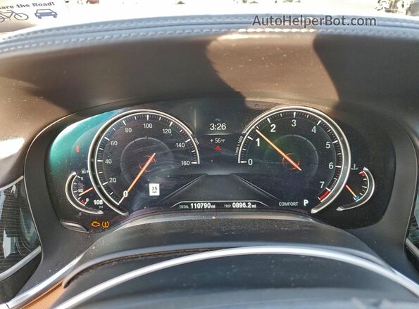 WBA7F2C58JG424158 2018 BMW 7 SERIES Charcoal Вид щитка приладів