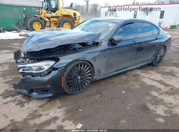 WBA7F2C59GG421164 2016 BMW 7 SERIES Черный Передняя левая четверть