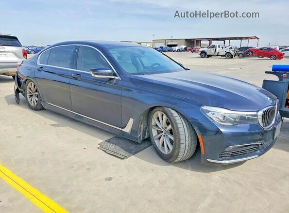 WBA7J2C52JB246288 2018 BMW 7 SERIES Blue Widok z przodu