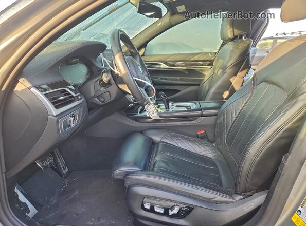 WBA7T2C04LGL17222 2020 BMW 7 SERIES Gray Front interior view