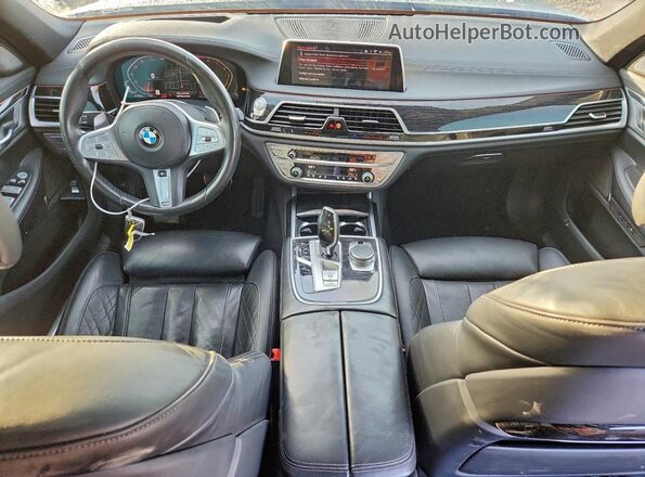 WBA7T2C04LGL17222 2020 BMW 7 SERIES Gray Dashboard view