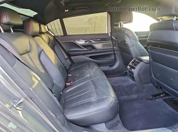 WBA7T2C04LGL17222 2020 BMW 7 SERIES Gray Rear seats view