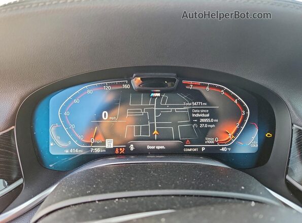 WBA7T2C04LGL17222 2020 BMW 7 SERIES Gray Instrument cluster view
