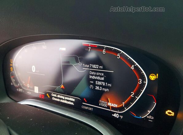 WBA7T2C05LGL17259 2020 BMW 7 SERIES White Vista del cuadro de instrumentos