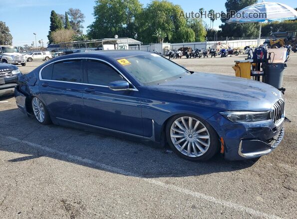 WBA7T2C06NCH58234 2022 BMW 7 SERIES Blue Przód prawy