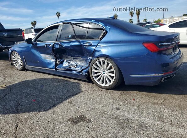WBA7T2C06NCH58234 2022 BMW 7 SERIES Blue Tył lewy