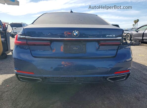 WBA7T2C06NCH58234 2022 BMW 7 SERIES Blue Widok z tyłu