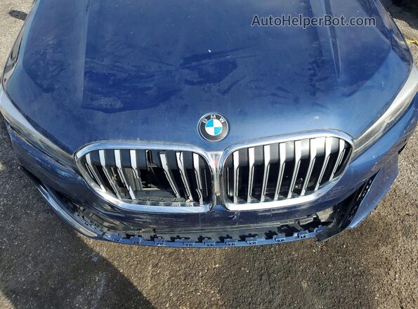 WBA7T2C06NCH58234 2022 BMW 7 SERIES Blue Widok wnętrza z tyłu