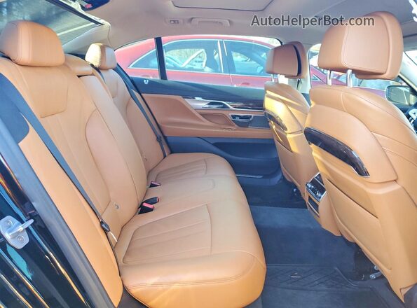 WBA7T4C02LCD43243 2020 BMW 7 SERIES Black Rear seats view