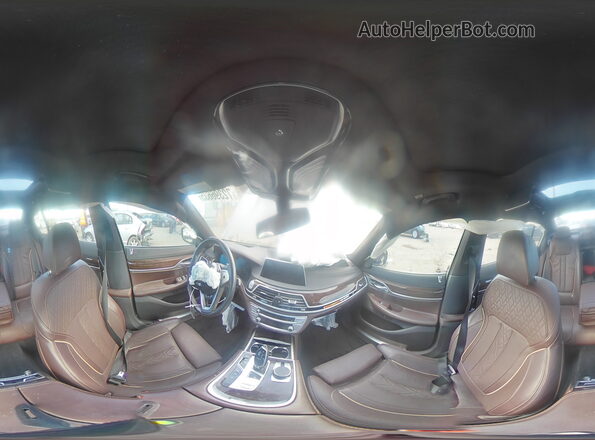 WBA7U2C06LGJ59771 2020 BMW 7 SERIES Charcoal Vista de la etiqueta del VIN