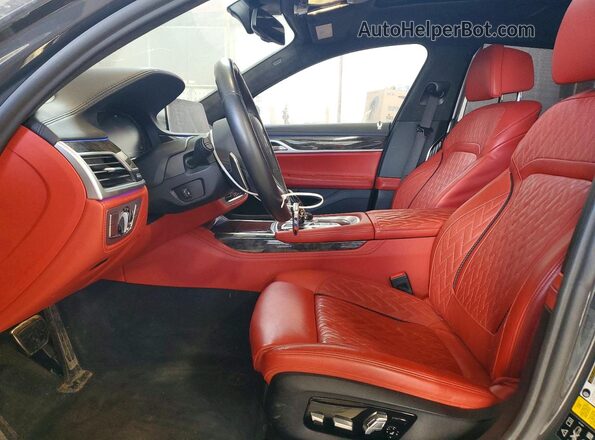 WBA7U2C06MCE63033 2021 BMW 7 SERIES Серый Вид салона спереди