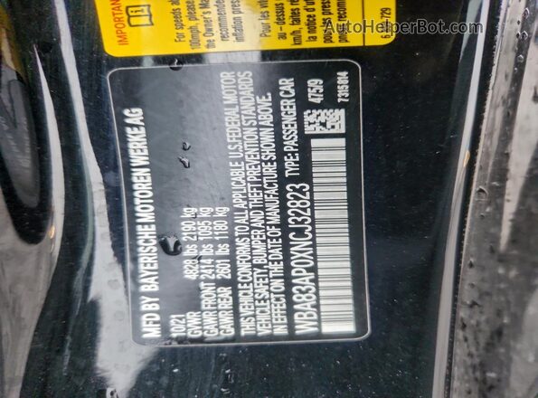 WBA83AP0XNCJ32823 2022 BMW M4 Black Շարժիչի բաժամունքի տեսք