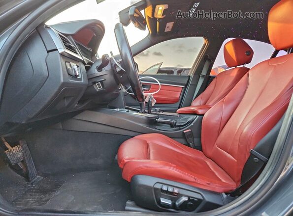 WBA8B3C52GK383747 2016 BMW 3 SERIES Gray Widok wnętrza z przodu