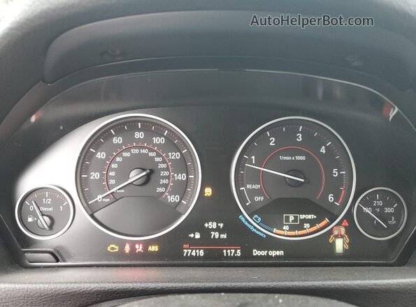 WBA8J1C56JA019254 2018 BMW 3 SERIES Белый Вид щитка приборов