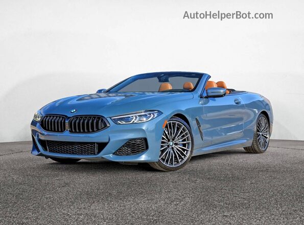 WBADZ2C04MCG06453 2021 BMW 8 SERIES Синий Задняя правая четверть