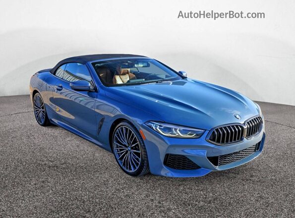 WBADZ2C04MCG06453 2021 BMW 8 SERIES Синий Задняя левая четверть