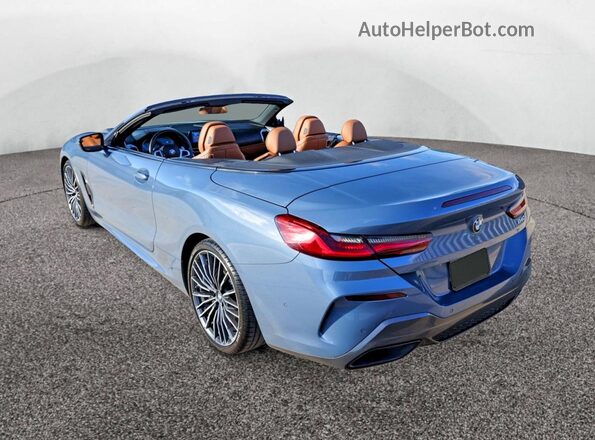 WBADZ2C04MCG06453 2021 BMW 8 SERIES Синий Передняя правая четверть