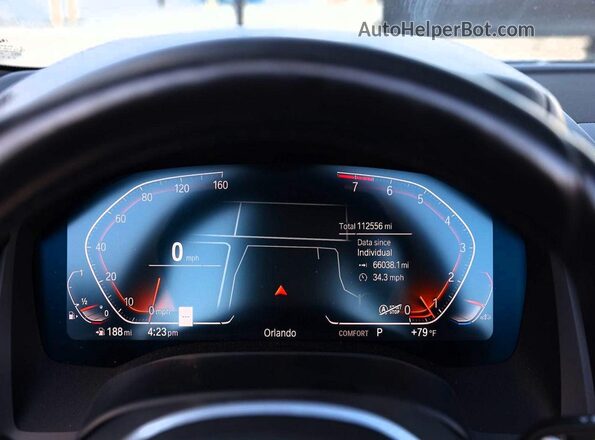 WBADZ2C04MCG06453 2021 BMW 8 SERIES Синий Вид щитка приборов