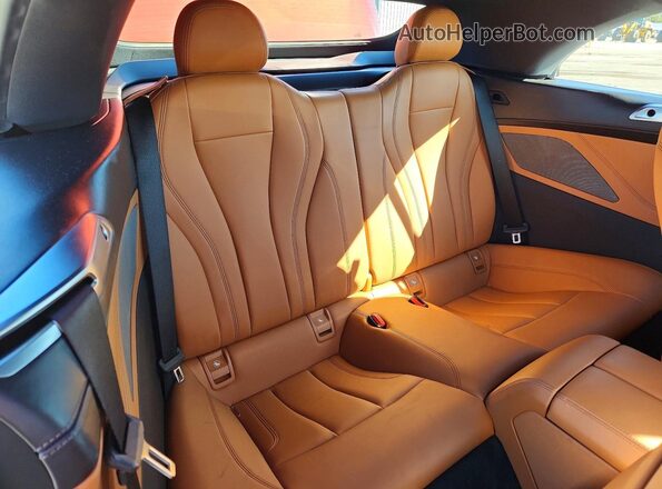 WBADZ2C0XLCE05137 2020 BMW 8 SERIES Orange Rear seats view