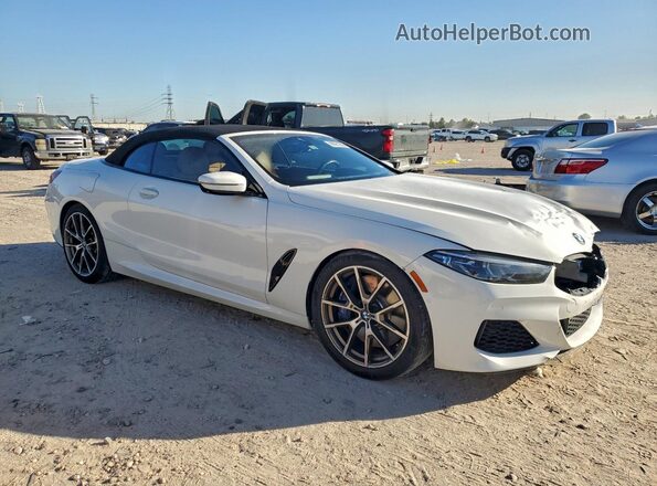WBAFY4C01LCE00674 2020 BMW M8 White Front right