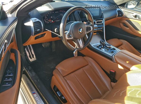 WBAFY4C01LCE00674 2020 BMW M8 White Dashboard view