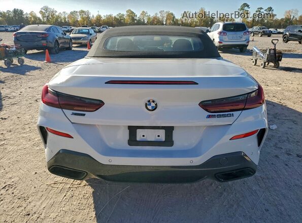 WBAFY4C01LCE00674 2020 BMW M8 White Rear view