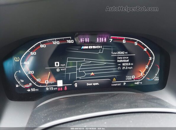 WBAFY4C06PCK42772 2023 BMW M8 Gray Widok tylnych siedzeń