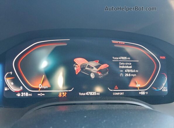 WBAGV2C0XNCH81865 2022 BMW 8 SERIES Черный Вид щитка приборов