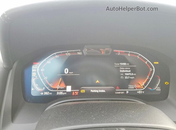 WBAGV4C03RCP94231 2024 BMW 8 SERIES Blue Вид щитка приладів