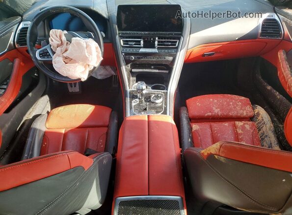 WBAGV8C02PCL67191 2023 BMW M8 Blue Dashboard view