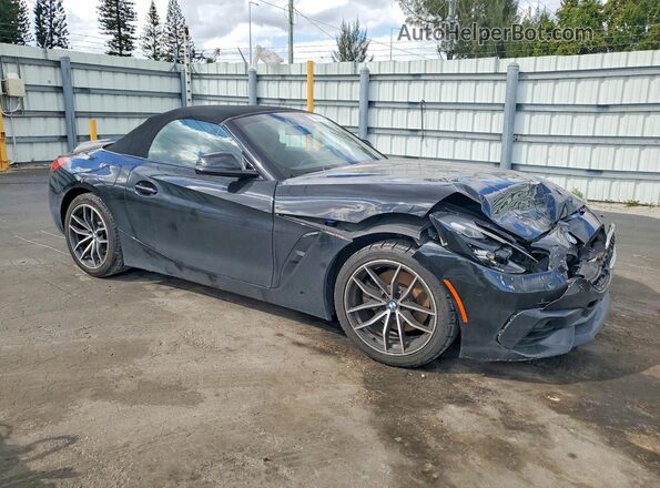 WBAHF3C06MWX25780 2021 BMW Z4 Black Передня права чверть