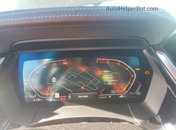 WBAHF3C07MWX34732 2021 BMW Z4 Black Instrument cluster view