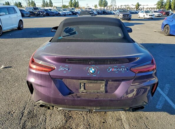 WBAHF9C06SWY40816 2025 BMW Z4 Purple Вид ззаду