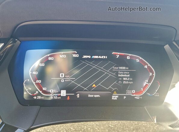 WBAHF9C06SWY40816 2025 BMW Z4 Purple Вид щитка приладів