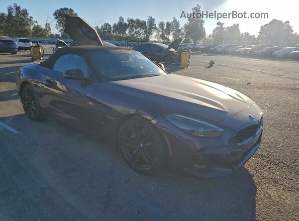WBAHF9C06SWY40816 2025 BMW Z4 Purple Передня права чверть