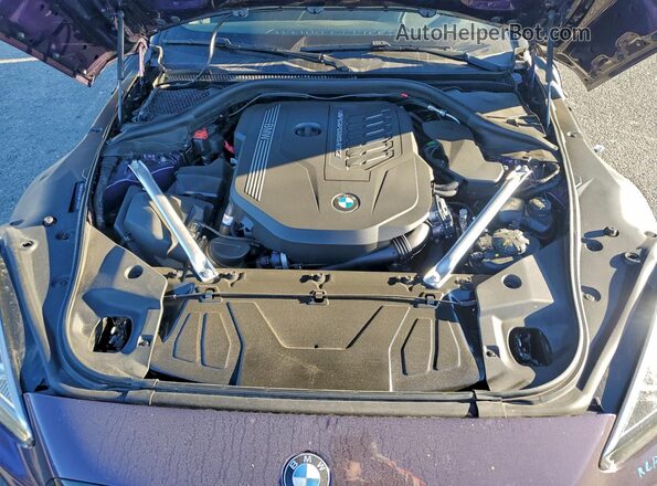 WBAHF9C06SWY40816 2025 BMW Z4 Purple Вид задньої частини салону