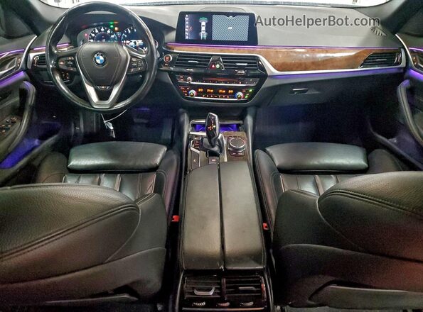WBAJA7C53KWW04480 2019 BMW 5 SERIES Черный Вид панели приборов