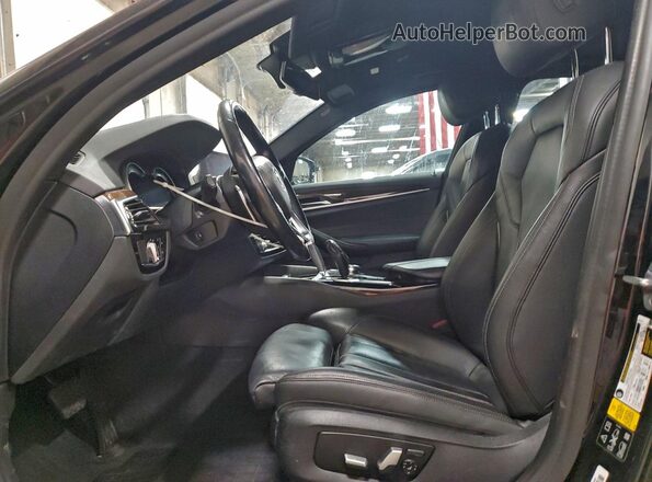 WBAJA7C53KWW04480 2019 BMW 5 SERIES Черный Вид салона спереди