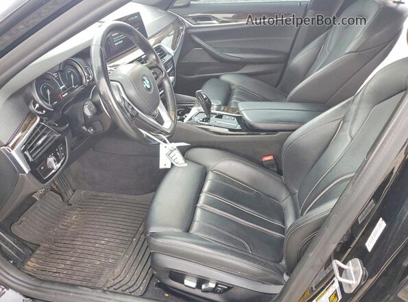 WBAJA9C56JG623299 2018 BMW 5 SERIES Black Front interior view
