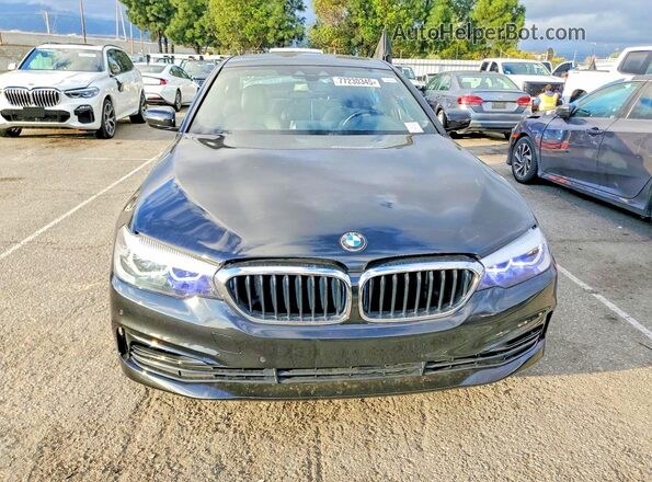 WBAJA9C56KB389776 2019 BMW 5 SERIES Black Вид спереду