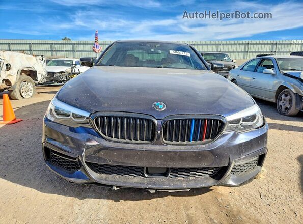 WBAJA9C58KB388175 2019 BMW 5 SERIES Blue Դիմացի տեսք
