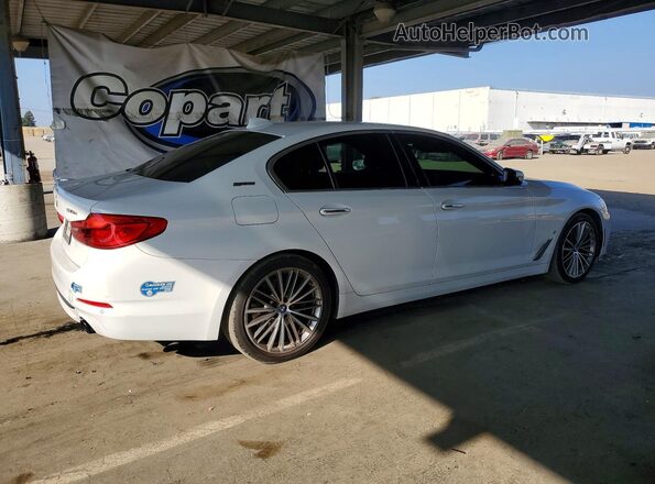 WBAJB1C57JB374801 2018 BMW 5 SERIES Белый Задняя правая четверть