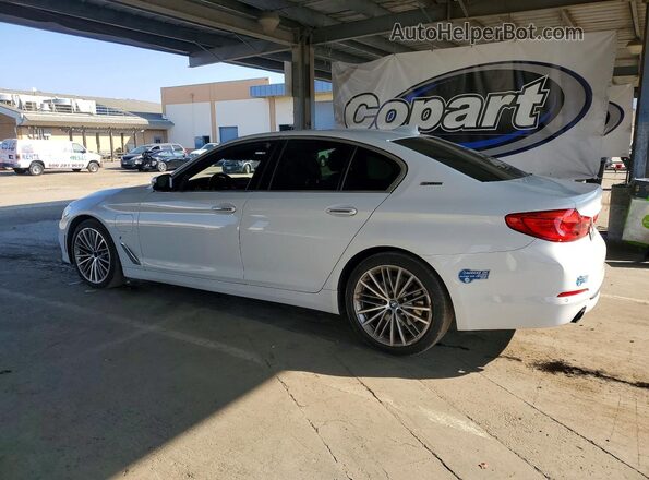 WBAJB1C57JB374801 2018 BMW 5 SERIES Белый Задняя левая четверть