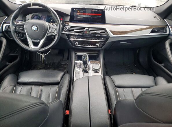 WBAJB1C5XKB376270 2019 BMW 5 SERIES Silver წინა პანელის ხედი
