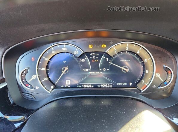 WBAJB9C53JG463671 2018 BMW M5 Gray Հետևի նստատեղերի տեսք