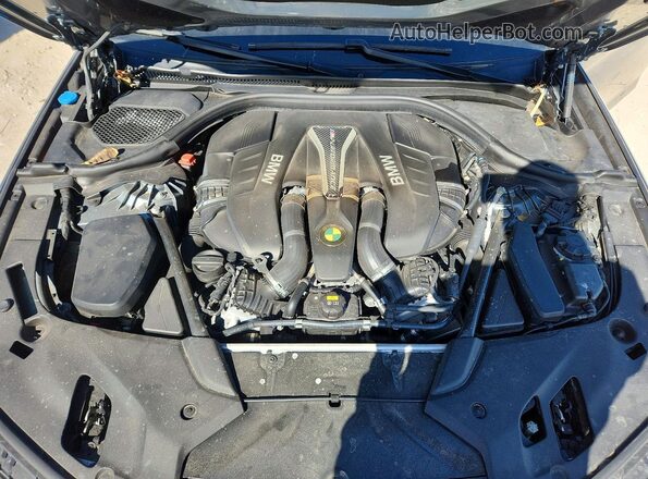 WBAJB9C59JB035844 2018 BMW M5 Gray უკანა სალონის ხედი
